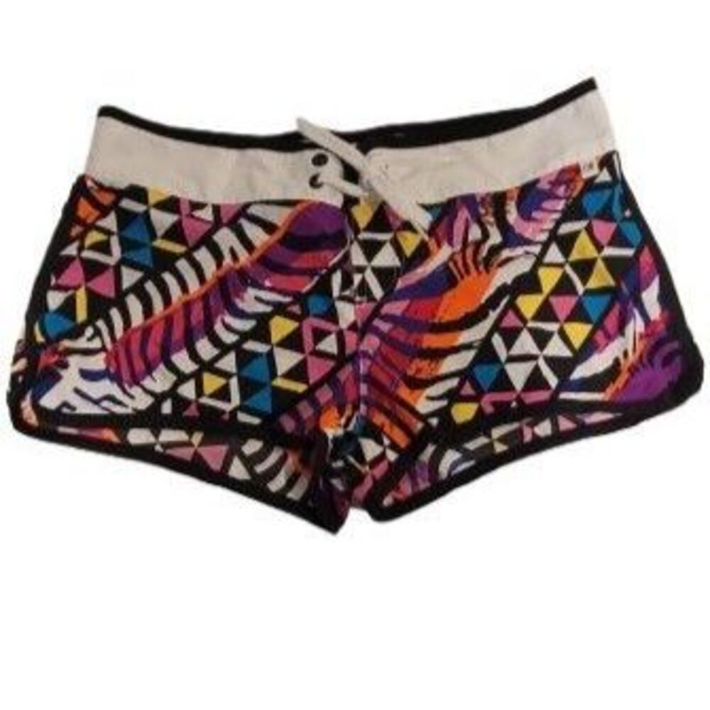 Women’s Medium OP Multicolor Board Shorts – Unlined Drawstring